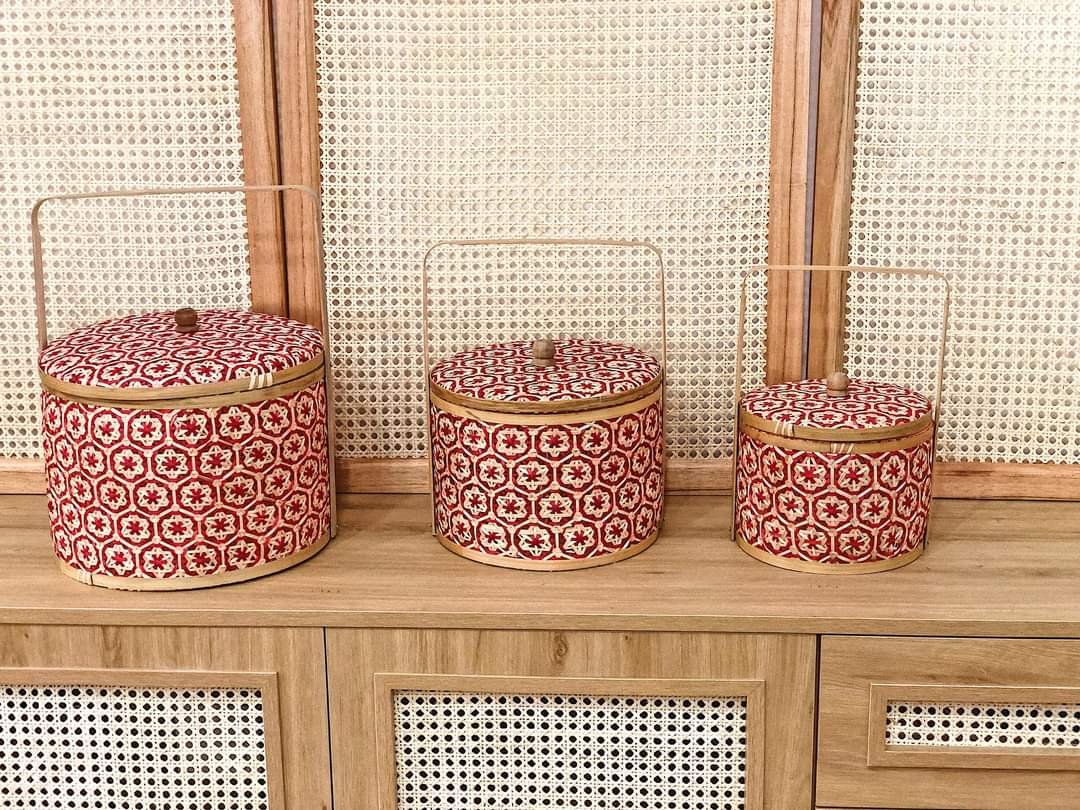 Bamboo gift baskets